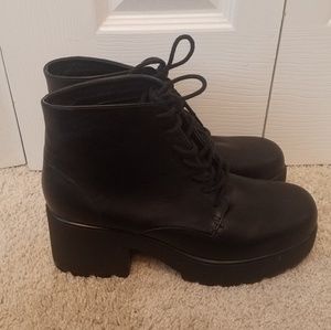 Top Shop Platform Ankle Boots 10.5 11